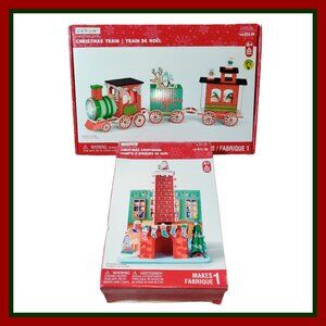 Creatology Christmas Foam Craft Kit Bundle - TRAIN & COUNTDOWN - for Kids 6+